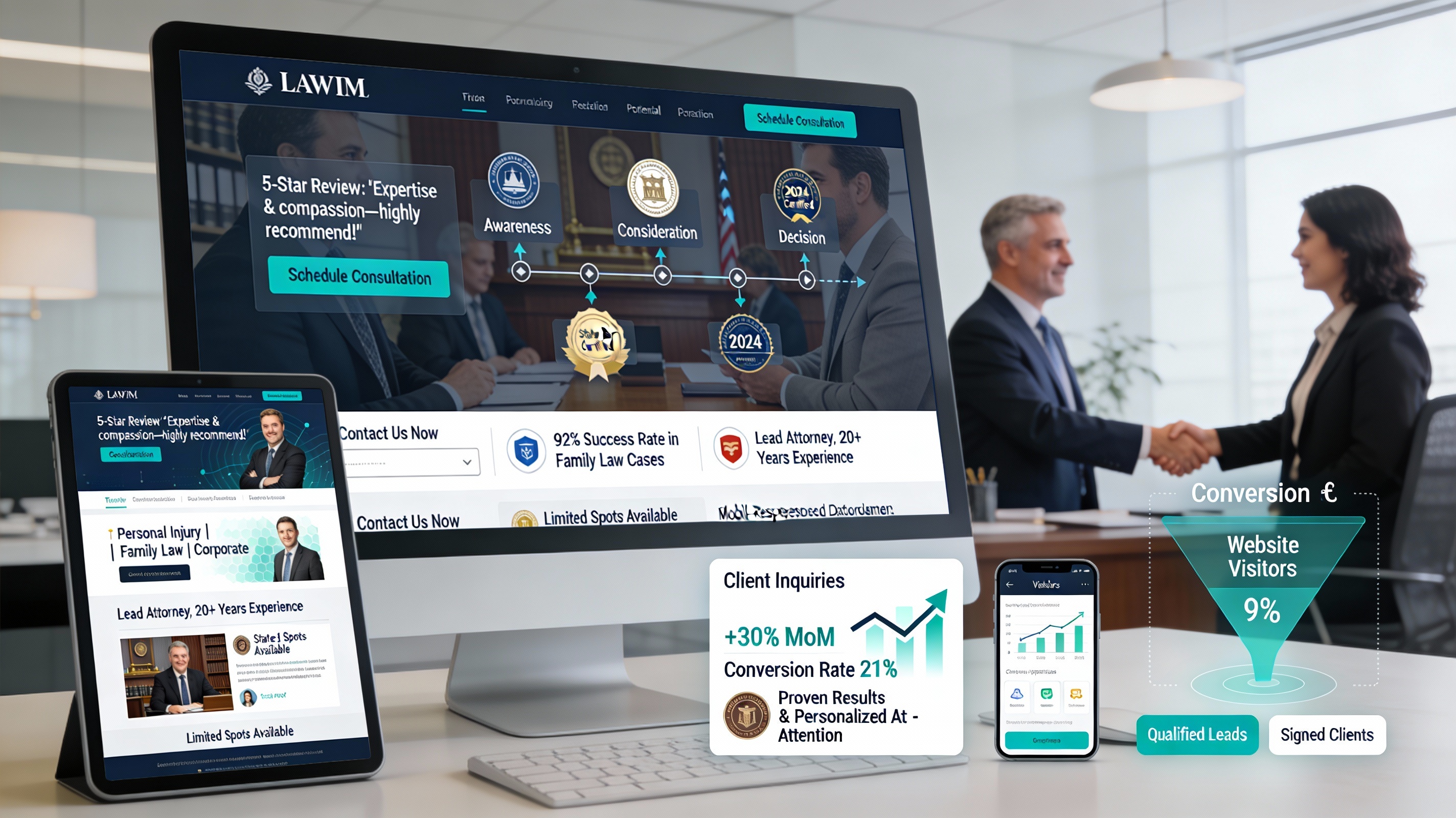 High-Converting Law Firm Website Design Today