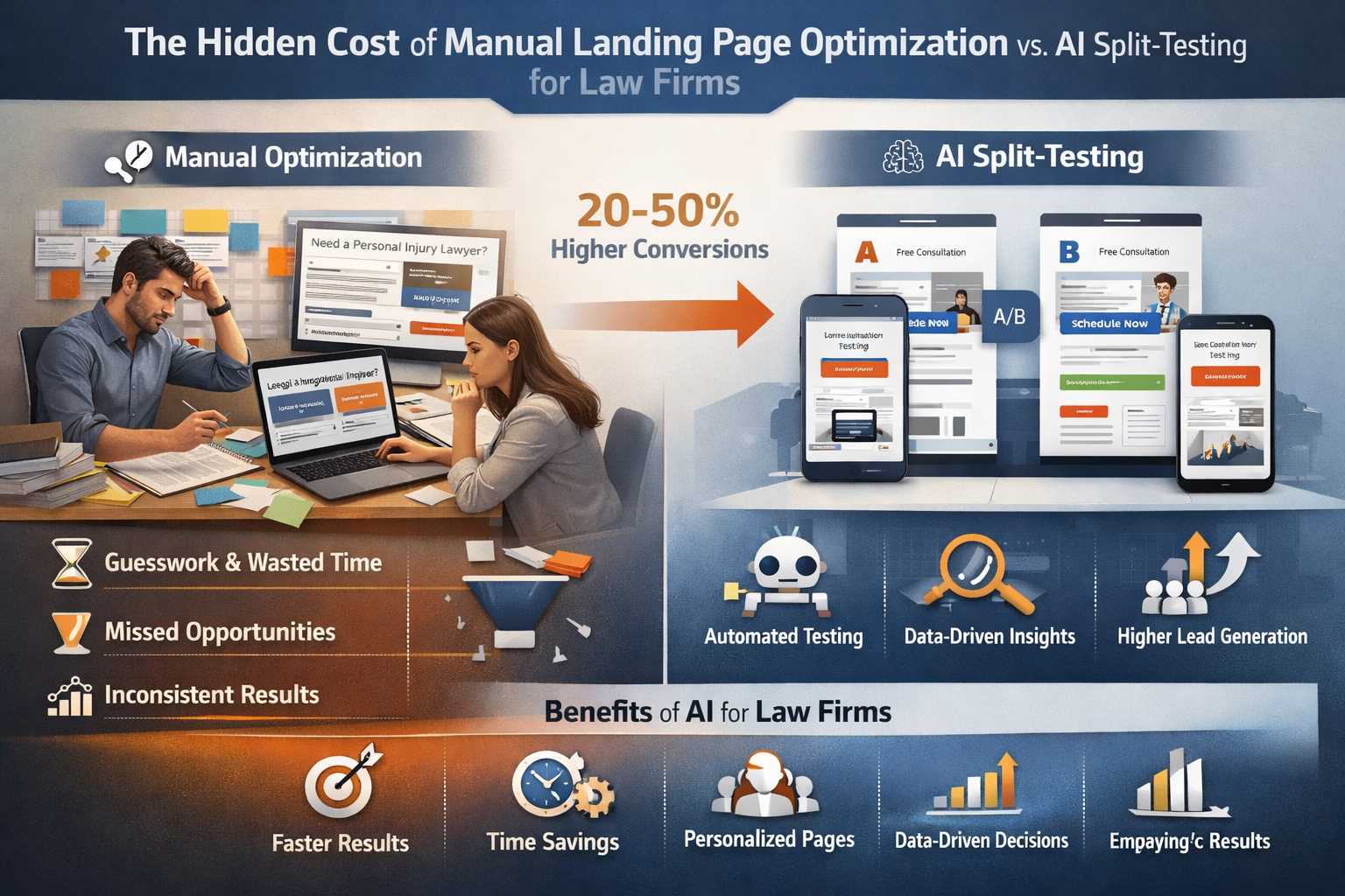 AI Split-Testing for Legal Landing Pages